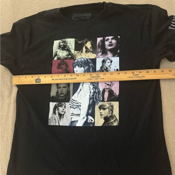 Taylor Swift The Eras Tour Concert T Shirt Black Short Sleeve Women Large Cotton - Picture 5 of 7